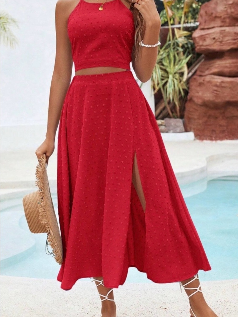 Red two piece set - Picture 4 of 4